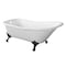 Aqua Eden Clawfoot Bathtubs, 66.56 L, 29.5 W, White/Oil Rubbed Bronze, Cast Iron VCTND6630NF5 - alternate 1